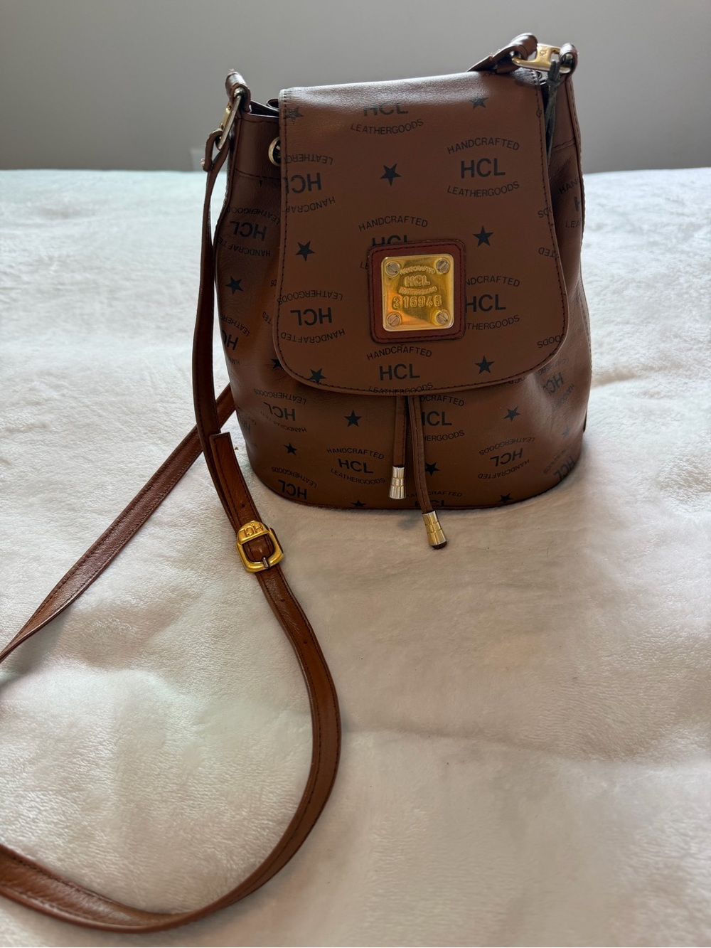 Vintage HCL bucket style bag